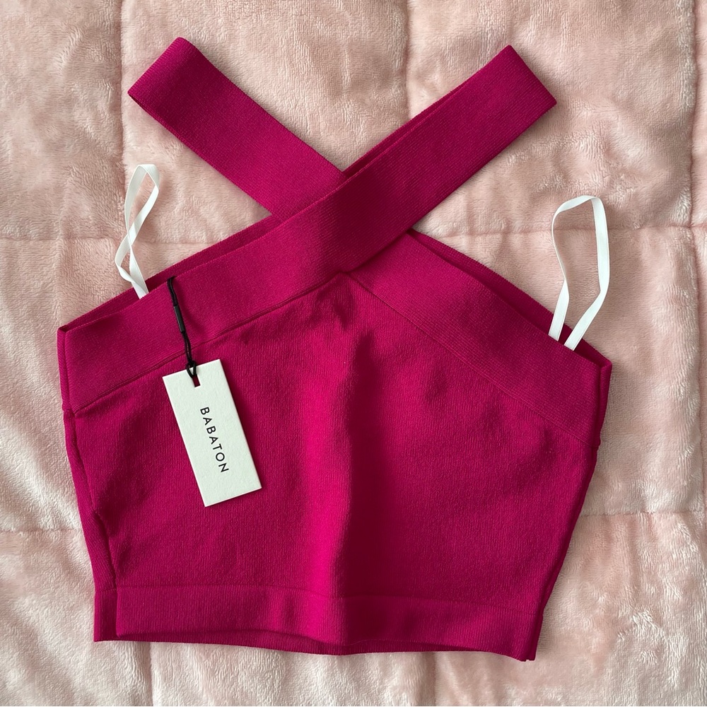 Brand new Aritzia sculpt knit cross top